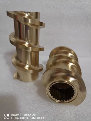 Good price ट्विन स्क्रू एक्सट्रूडर के लिए QAl9-4 टेपर थ्रेड स्क्रू एलिमेंट्स 150 मिमी ऑनलाइन